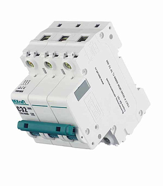 Автоматический выключатель модульный Dekraft BA-101 3P 32А тип C 4,5 кА 230/400 В (11081DEK)