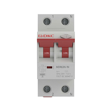 Автомат дифференциальный DKC Yon Max 25А 1P+N тип A 100 мА 6 кА (MDR63N-1N3C25-A)