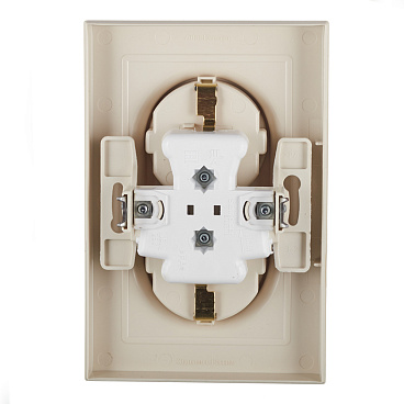 Розетка Systeme Electric AtlasDesign встраиваемая бежевая (ATN000224)