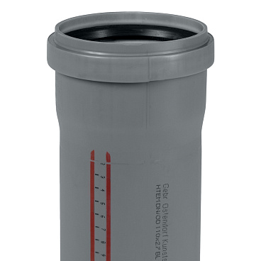 Труба канализационная Ostendorf HTEM d110x1000 мм пластиковая для внутренней канализации (115040)