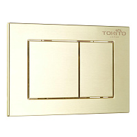 Клавиша смыва для инсталляций Tokito Tatsumaki брашированное золото (TOK-TATSUMAKI-SQ-GB)