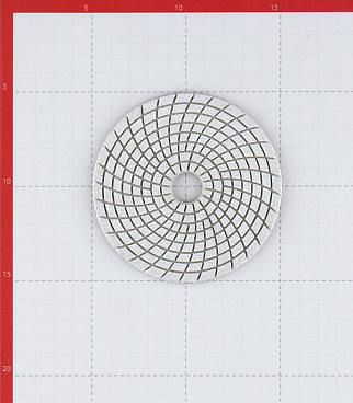 Круг алмазный шлифовальный по камню Trio-Diamond гибкий d100 мм P50 для мокрого шлифования