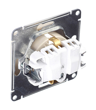 Розетка Systeme Electric Glossa встраиваемая бежевая со шторками (GSL000245)