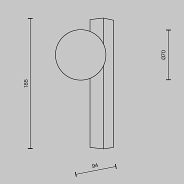 Настенный светильник (бра) Maytoni MOD464WL-L3BS3K