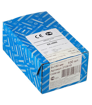 Саморезы по дереву 180x6,0 мм потайная головка конструкционные (100 шт.)