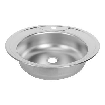 Мойка для кухни Ukinox Nord d50х14 см врезная сталь (Nr D500 (0,4))