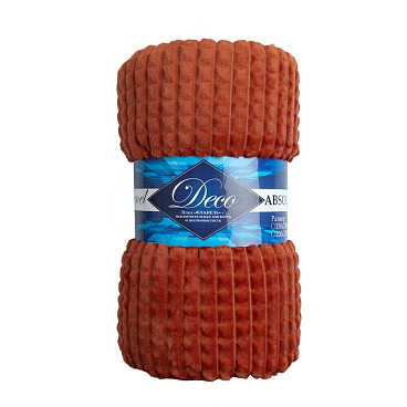 Плед 200х220 см TexRepublic микрофибра терракотовый