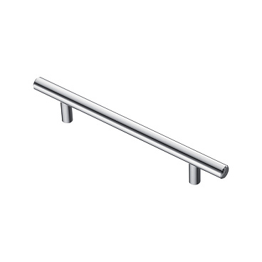 Ручка-рейлинг мебельная Kerron Metallic d10 мм металлическая хром (R-3010-128)