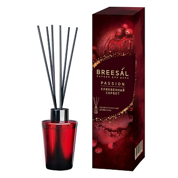 Аромадиффузор с палочками Breesal Passion Клюквенный сорбет 70 мл