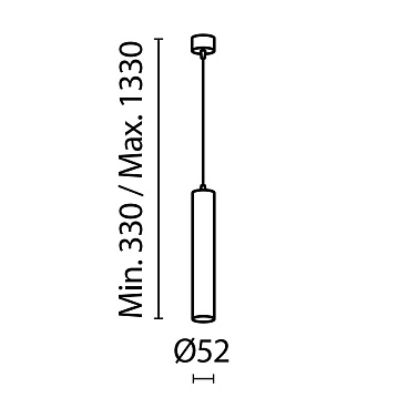Подвесной светильник Technical P072PL-L12B3K-1