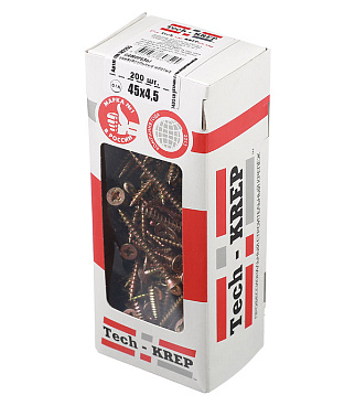 Саморезы универсальные 45x4,5 мм желтые (200 шт.)