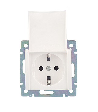 Розетка Legrand Valena встраиваемая белая с крышкой (694270)