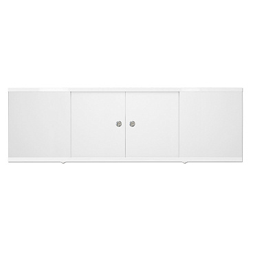 Экран для ванны фронтальный Метакам Caro ПВХ 170х55 см белый раздвижной (4650208862076)
