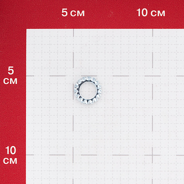 Шайба стопорная оцинкованная 10x18 мм DIN 6798 (6 шт.)