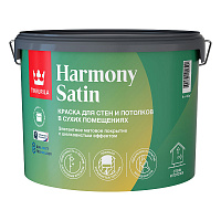 Краска моющаяся Tikkurila/Tikkivala Harmony Satin база С бесцветная 9 л