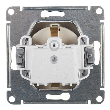 Розетка Systeme Electric AtlasDesign встраиваемая алюминий (ATN000343)