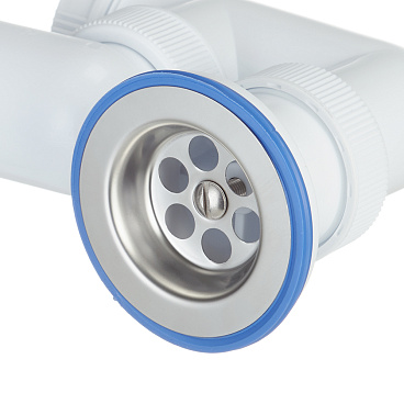 Сифон для душевого поддона Wirquin Virplast 1 1/2х40 мм с выпуском d70 мм с соединением 40/50 мм (30982460)