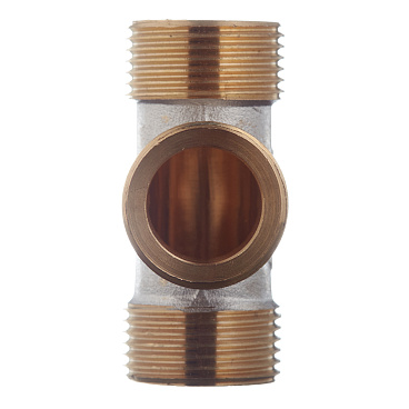 Тройник 3/4 НР(ш) х 3/4 НР(ш) х 3/4 НР(ш) латунный