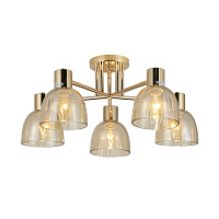 Люстра потолочная Schaffner Lettore E14 200 Вт 18 кв.м (4570-5 GD)