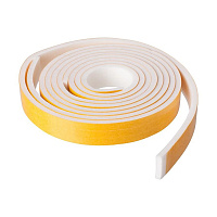 Уплотнитель для окон и дверей 8х5 мм 9 м (3+3+3 м) Изолон самоклеящийся белый