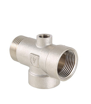 Соединитель для насоса Valtec 1 НР(ш) х 1 ВР(г) х 1 ВР(г) х 1/4 НР(ш) х1/4 ВР(г) пятиходовой (VTr.600.N.06110)