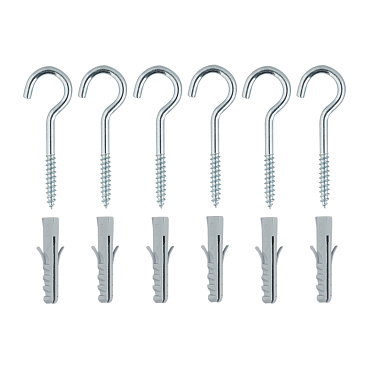 Шуруп-полукольцо с дюбелем 4,0x50 мм SX- 6 Wkret-met (6 шт.)