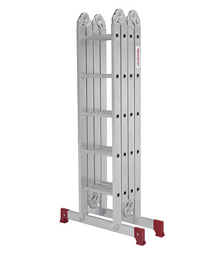 Лестница алюминиевая трансформер четырехсекционная 5 ступеней Новая высота бытовая