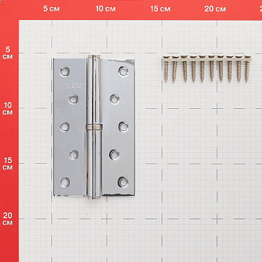 Петля Fuaro карточная правая разъемная 125х75 мм хром