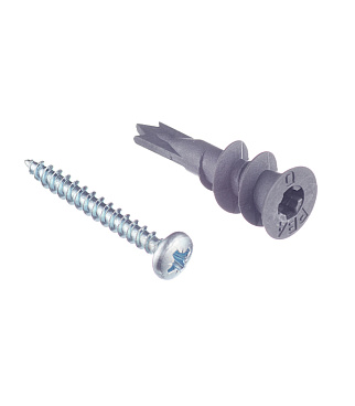 Дюбель для листовых материалов Hard-Fix 4,5x35 мм нейлон усиленный с шурупом (100 шт.)