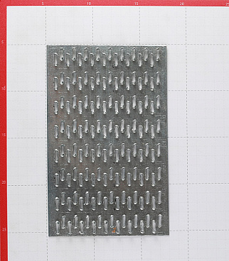 Пластина гвоздевая оцинкованная 129х203х1.0 мм