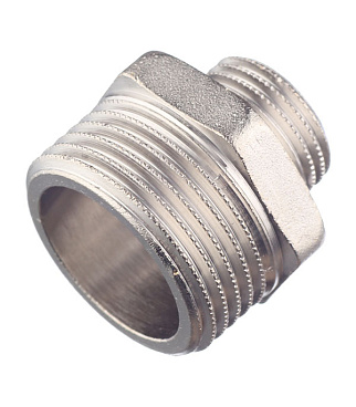 Ниппель переходной Stout 1 НР(ш) х 1/2 НР(ш) латунный (SFT-0004-000112)