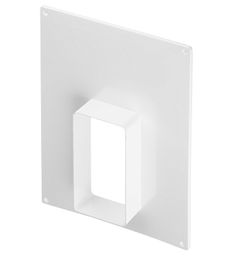 Площадка торцевая вертикальная ПТВ фланец 60х120 пластиковая для плоских воздуховодов 180х250 мм