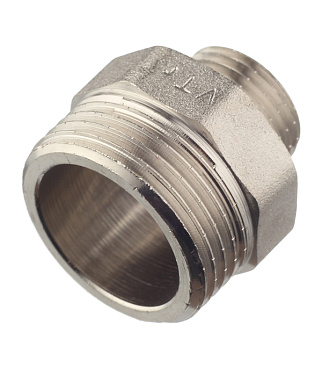 Ниппель переходной Valtec 1 НР(ш) х 1/2 НР(ш) латунный (VTr.580.N.0604)
