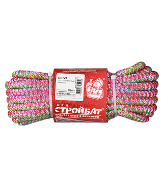 Шнур вязаный полипропиленовый 8 прядей d10 мм 10 м