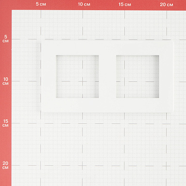 Рамка Simon 24 Harmonie двухместная белая (2400620-030)