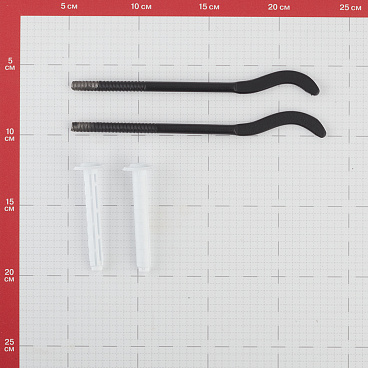 Кронштейн 7,2х170 мм для радиатора с дюбелями комплект черный (2 шт.) (RT06-01)