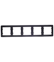 Рамка Hegel Master пятиместная черная (Р405-08)