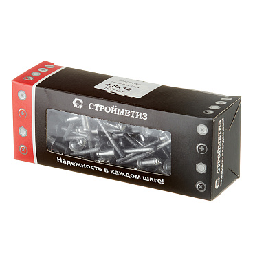 Заклепка вытяжная 4,8x12 мм алюминий/сталь серая RAL 7024 (100 шт.)