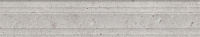 Риккарди Бордюр серый светлый матовый структура обрезной BLF010R 40x7,3