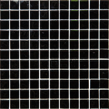 Мозаика Mir Mosaic Natural Color palette черная стеклянная 300х300х4 мм глянцевая