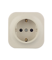 Розетка Legrand Quteo накладная слоновая кость (782241)