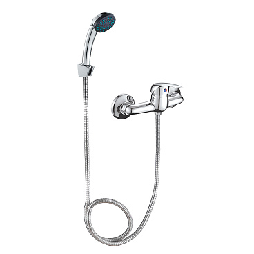 Смеситель для душа без излива Corsa Deco Wave L хром с лейкой однорычажный (671766)