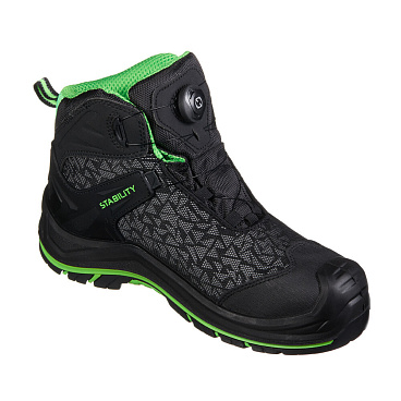 Ботинки рабочие с защитным композитным носком размер 41 черные Мистраль Light (142021)