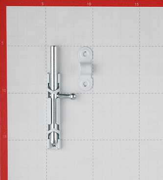 Шпингалет 120 мм белый