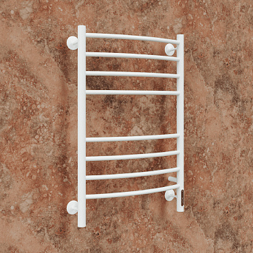 Полотенцесушитель электрический Terminus Классик П8 800х500 мм 115 Вт с терморегулятором белый