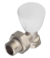 Клапан регулирующий угловой Tiemme 1/2 НР(ш) х 1/2 ВР(г) для радиатора (3220001 / 3226N0404EC)