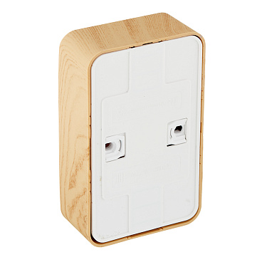 Розетка Systeme Electric Blanca накладная ясень со шторками (BLNRA001215)