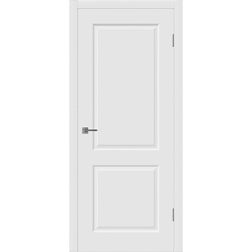 Дверь межкомнатная Мона 900х2000 мм эмаль белая глухая с замком и петлями