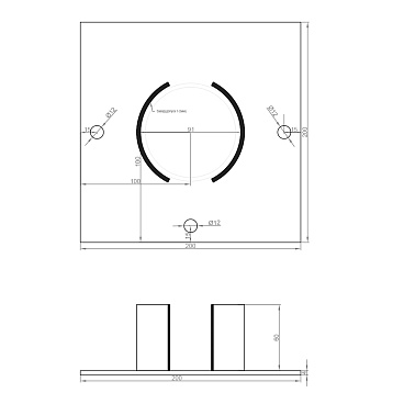 Оголовок для сваи винтовой d89 мм