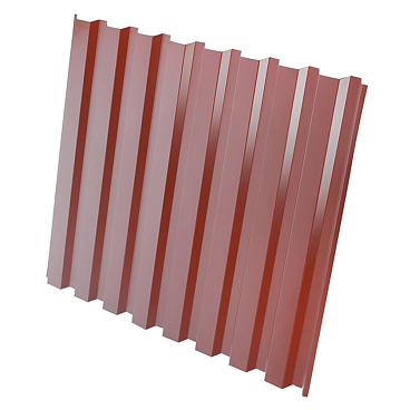 Профнастил С20R 1,15х2 м 0,45 мм красное вино RAL 3005